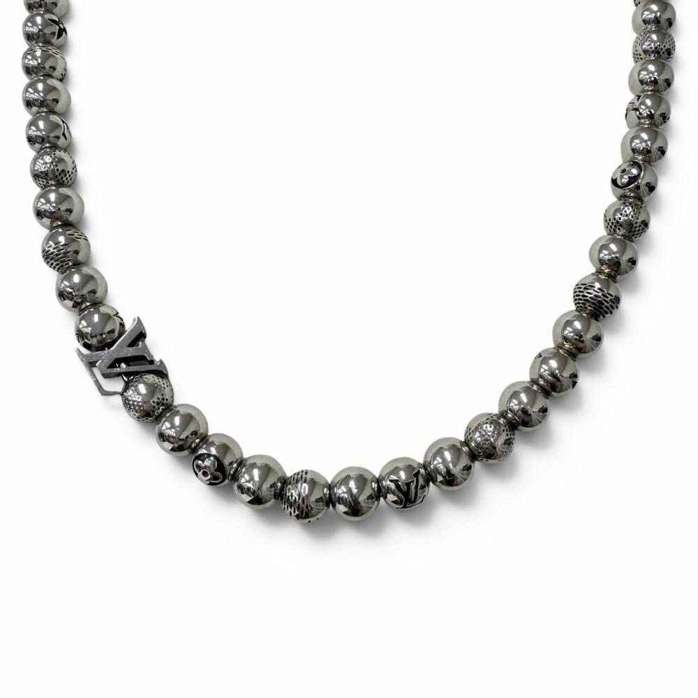 LOUIS VUITTON Louis Vuitton 2025 model M03335 Necklace - Damier Staple Ball A...
